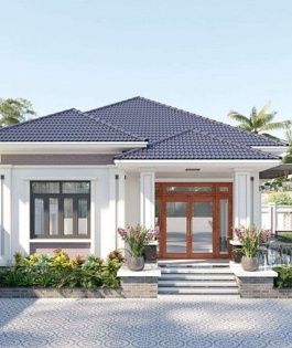 Mẫu nhà mái Nhật 9