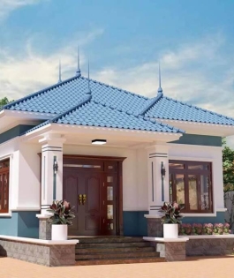 Mẫu nhà mái Nhật 1